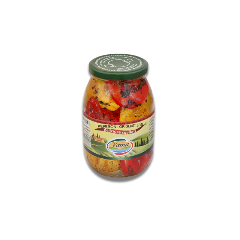 Peperoni Grigliati Spellati vaso 900g in olio